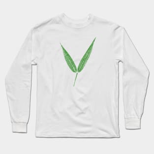 Bamboo Leaf Long Sleeve T-Shirt